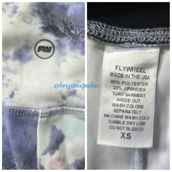 FLYWHEEL Cropped Blue,Grey & Pink Legging - Picture 6 of 6